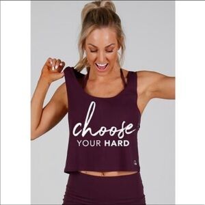 TONED by Ashy Bines cropped tank Choose your hard